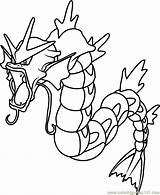 Pokemon Gyarados Coloring Pages Drawing Pokémon Mega Color Printable Print Draw Drawings Sketch Getdrawings Popular Template sketch template