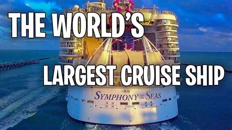 symphony   seas worlds largest cruise ship drone footage