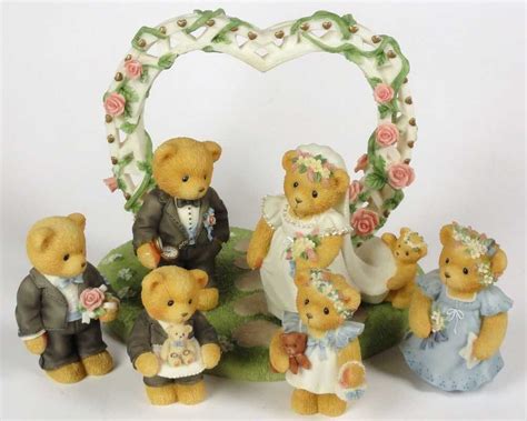 cherished teddies  cherished wedding set teddy bear collection teddy teddy collections