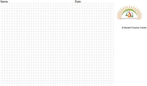 graph paper printable excel file template   students  school