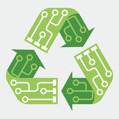recycling symbols  pictograms set vector