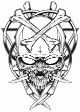 Skull Cracked Skeleton Clipartmag Dark Skulls Tribales Wrench sketch template