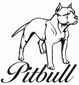 Coloring Pitbull Pages Dog Popular sketch template
