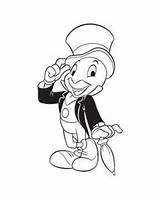 Grillo Cricket Jiminy Pinocchio Parlante Colorare Pepe Pinocho Abrir Pepito Colouring Confused sketch template