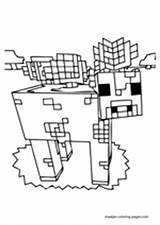 Minecraft Coloring Pages Printable Colouring Print Children Games Color Maatjes Mobs Squid Visit sketch template