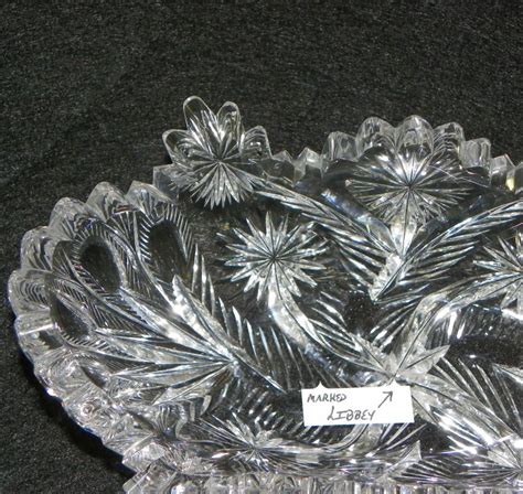 Bargain John S Antiques Antique Libbey Cut Glass Small Oblong Dish Or