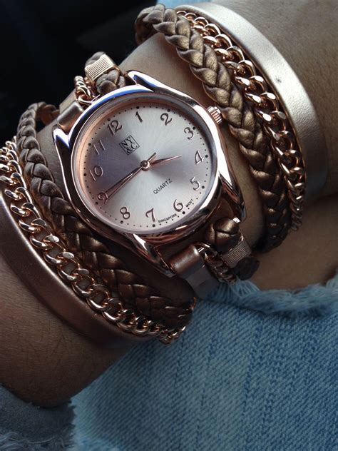 Rose Gold Nyandc Watch Wrap Watch Rose Gold Watches Accessories