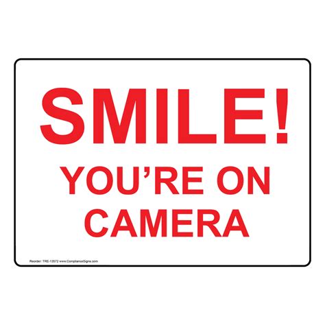 security surveillance security camera sign smile youre  camera