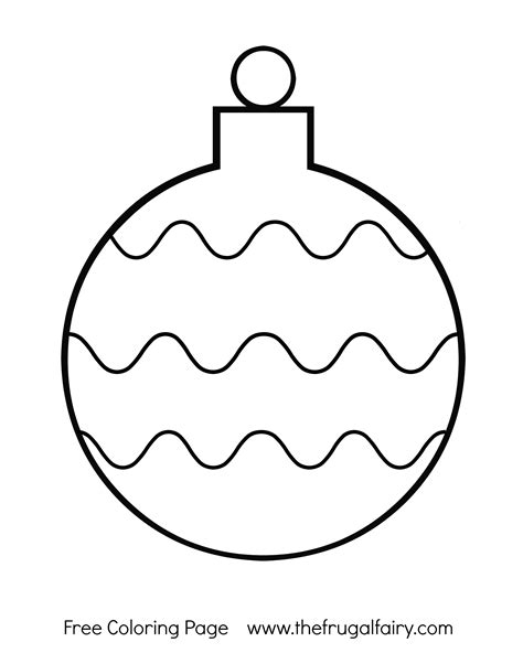christmas ornament coloring pages  getcoloringscom
