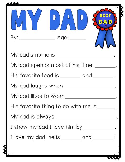 fathers day fill   blank printable  printable word searches