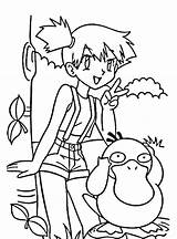Coloring Pokemon Pages Psyduck Misty Group Colouring Printable Library Clipart Sheets Popular Anycoloring Gadget Inspector sketch template