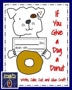 give  dog  donut coloring page