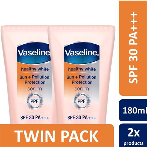 Jual Vaseline Serum Healthy White Spf 30 Pa 180 Ml Twin Pack