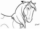 Coloring Spirit Stallion Kids sketch template