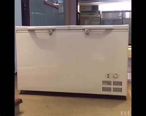 750l Big Capacity Commercial Double Door Deep Freezer Refrigerator