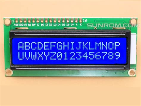 blue  lcd display   sunrom electronics