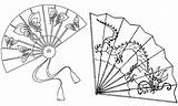 Coloring Pages Fan Chinese Japanese Japan Electric Color Fans Printable Coloriage Japon Drawing Therapy Cherry Getcolorings Clipart Japonais Print Geisha sketch template