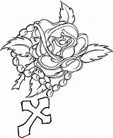 Rosary Coloring Cross Pages Rose Drawing Crosses Beads Bead Tattoo Roses Drawings Tattoos Color Clip Colouring Getdrawings Choose Board Rosaries sketch template