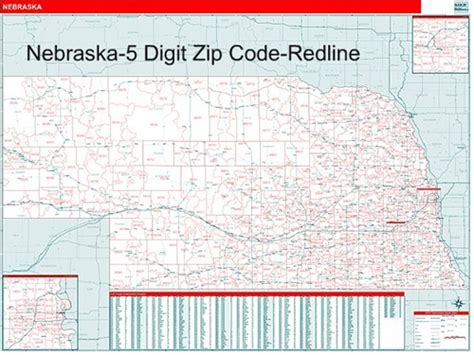 Nebraska Zip Code Map From