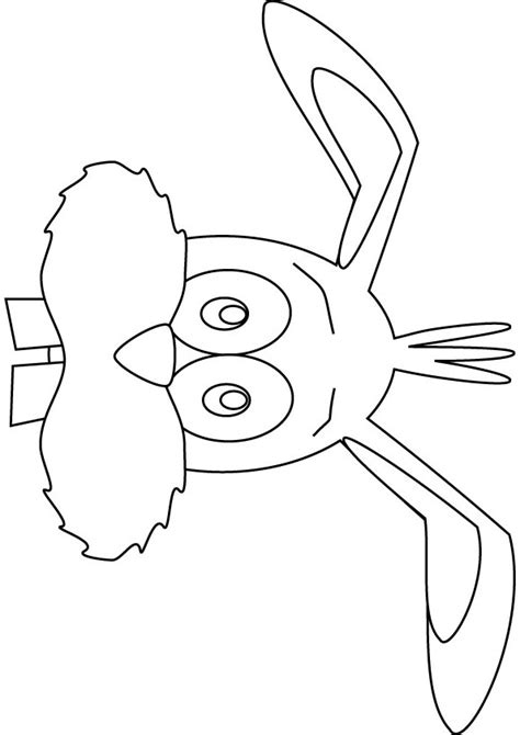 coloring pages easter bunny face