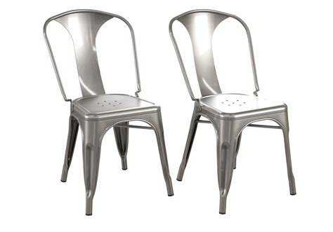 white metal dining chairs set     cwe