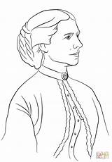 Clara Barton Coloring Printable Keller Helen Pages Drawing Color People Famous Drawings Print Coloringhome Sketch Historical Supercoloring Styles Visit Printables sketch template
