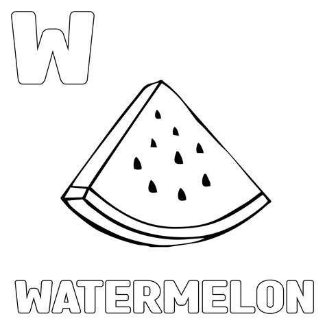 watermelon coloring page vector art icons  graphics