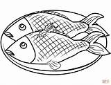 Coloring Pages Fishplate Printable Drawing sketch template