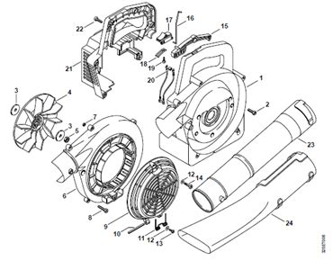 stihl blower parts diagram