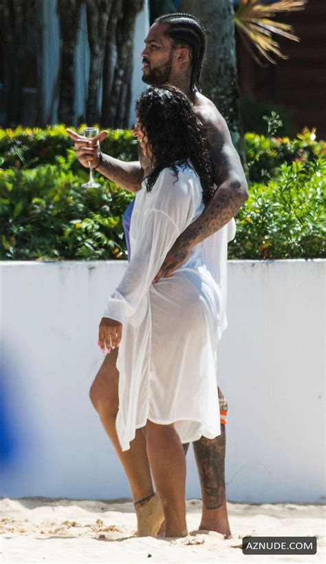 Dave East Enjoys A Sunny Day On The Beach In Barbados With Daughter