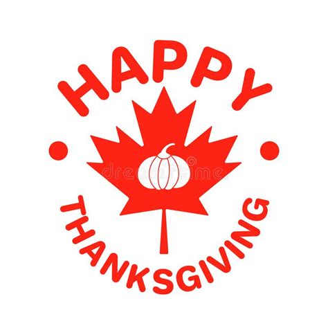 happy thanksgiving day with canadian maple leaf holiday in canada