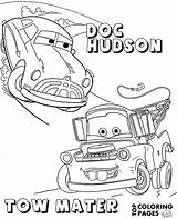 Hudson Mater Doc Coloring Tow Cars Print sketch template