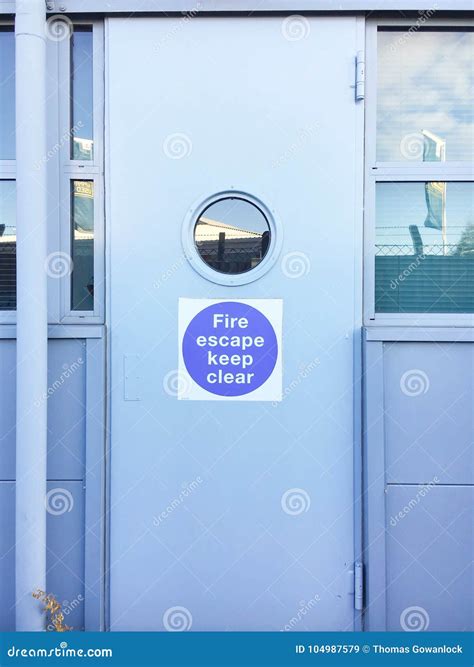 fire escape door stock image image  exterior protection