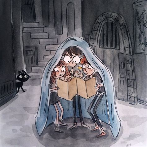Creeping Through The Castle Harry Potter Fan Art Popsugar Love
