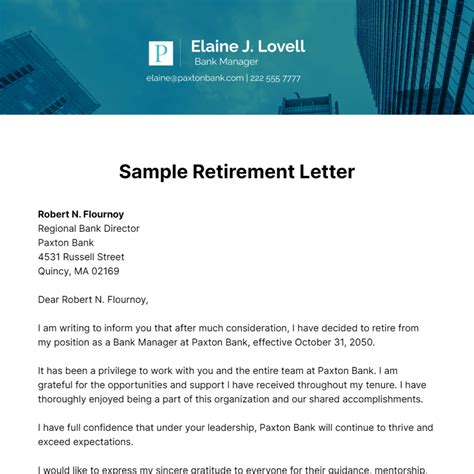 retirement letter edit   templatenet