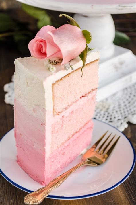 Strawberry Pink Ombre Cake Oh Sweet Basil