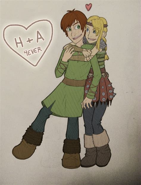 Hiccup And Astrid By Midorieyes On Deviantart