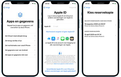 nieuwe ipad  iphone instellen icloud reservekopie appletips