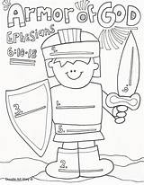 Armor God Coloring Armour Pages Kids Bible Lesson School Sunday Crafts Preschool Lessons Activities Printable Craft Sheet Christmas Whole Drawing sketch template