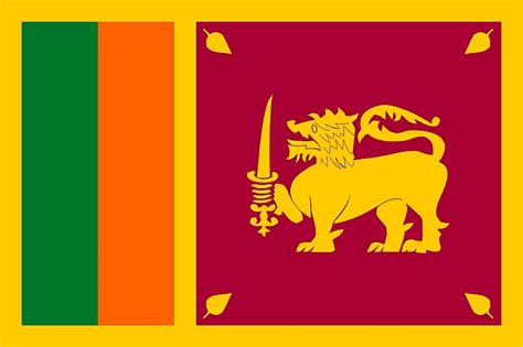 flags symbols and currencies of sri lanka world atlas