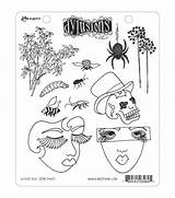 Stamp Joann Bits Cling Dylusions Reaveley Dyan sketch template