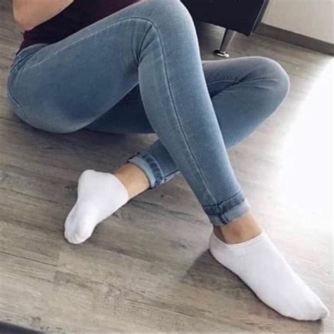 stylish white ankle socks  women
