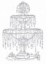 Fountain Coloring Water Designlooter 69kb sketch template