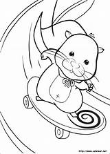 Zhu Hamster Kolorowanki Skateboard Squiggles Ausmalbilder Cartoni Kolorowanka Colouring Malowanki Russe Malvorlagen Coloriez Dzieci Dla Partager sketch template