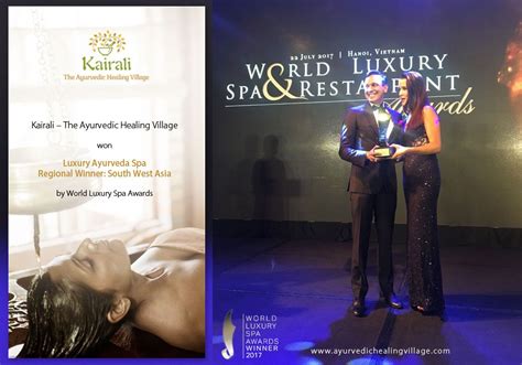 kairali bags world luxury spa award  setting  benchmark  quality