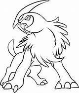 Absol Pokemon Coloring Pages Draw Getcolorings Color Printable sketch template