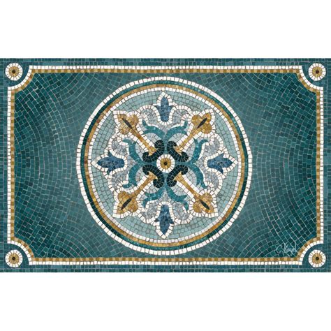 set de table vinyle mosaique bleue   kozielfr mosaic tile designs glass mosaic tiles