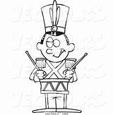 Cartoon Coloring Tin Soldier Outline Vector Drumming Pages Drummer Ron Leishman Nsync Royalty Template Printable sketch template