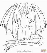 Coloring Pages Toothless Kids Dragon Cool sketch template