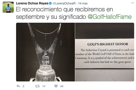 lorena ochoa primera mexicana en el salón de la fama del golf el txoro matutino